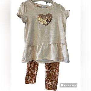 Nannette Kids 2 Piece Girls Outfit - Size 3T